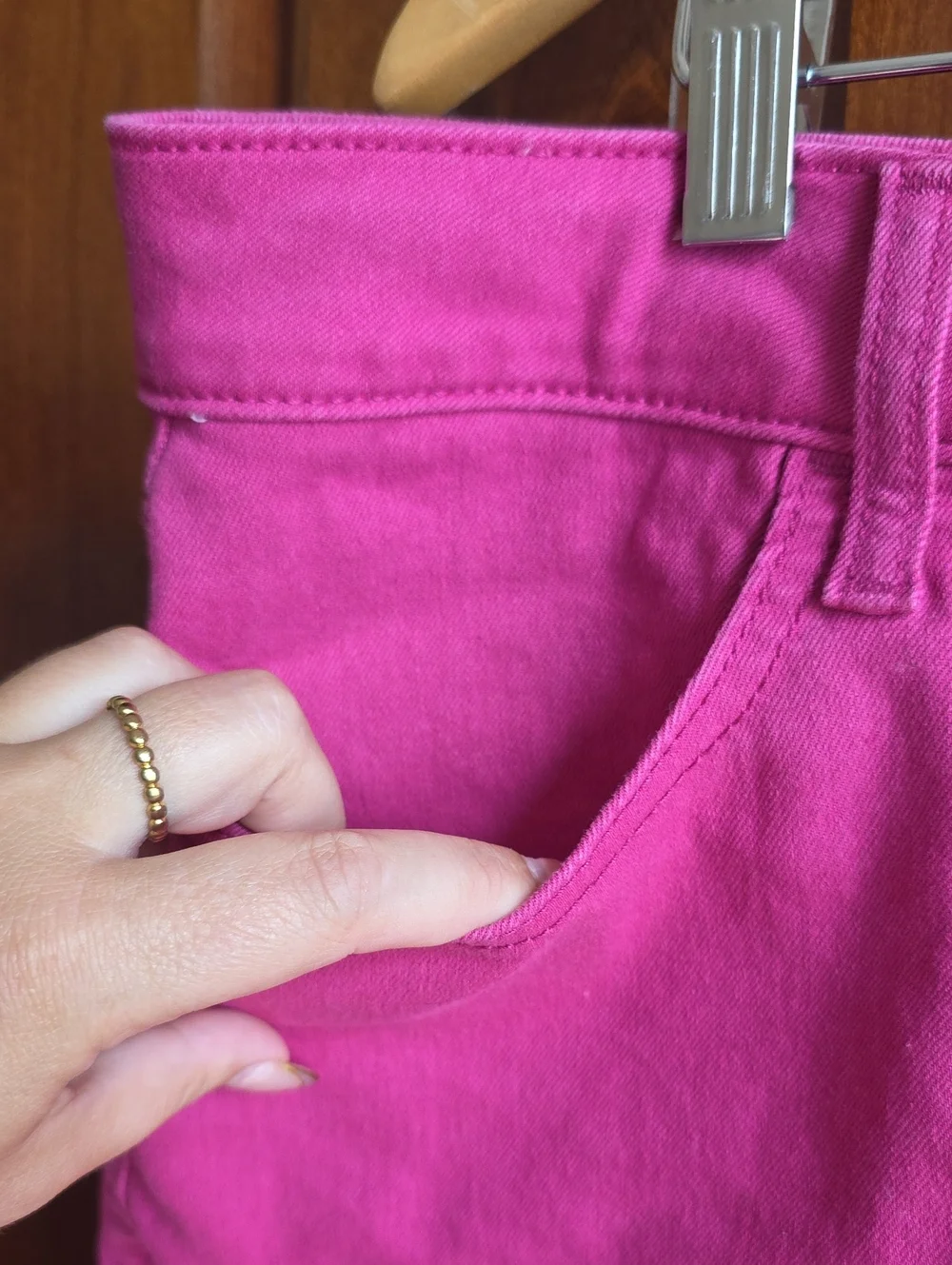 Old Navy High Rise Hot Pink Denim Shorts 22